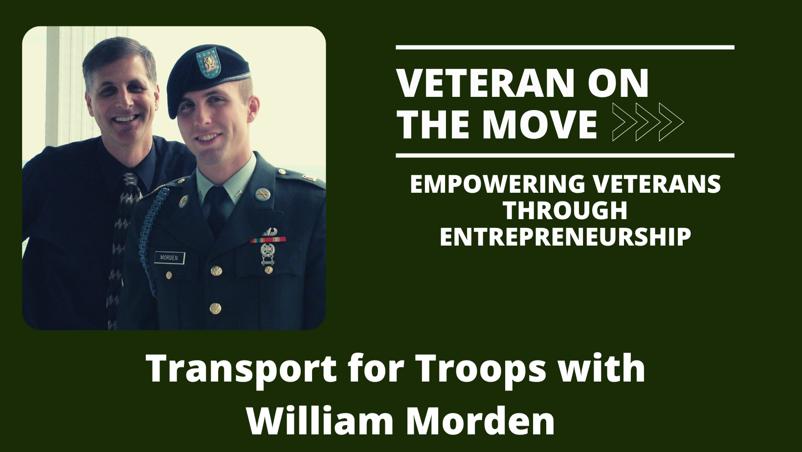 Transport For Troops; Veteran On the Move