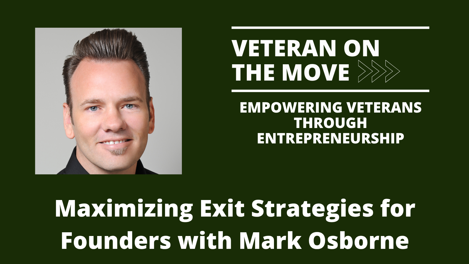 Mark Osborne: Veteran On the Move