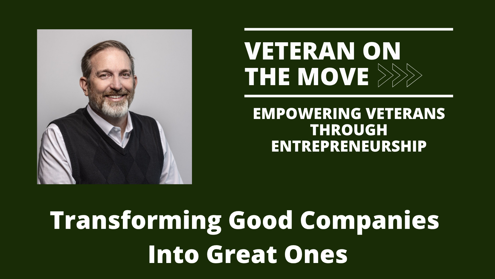 Chris Hallberg; Veteran On the Move